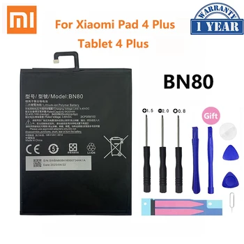 100% Оригинален Xiao mi BN80 8420 mah Батерия За вашия Телефон, Въведете mi Pad 4 Plus Таблетка 4 Плюс Сменяеми Батерии с Голям Капацитет Bateria