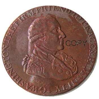 1795 Вашингтон Решетчатая Медни Копирни монета в полпенни
