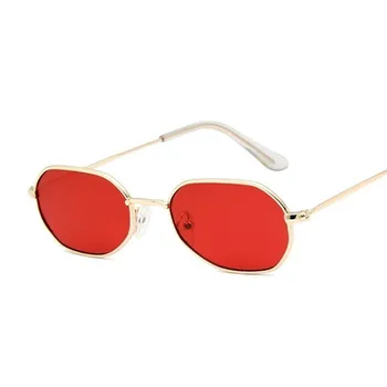 2020 Нови Червени Маркови Дизайнерски Реколта Овални Дамски Слънчеви Очила Ретро дизайн Прозрачни Лещи Квадратни Слънчеви Очила За Жени на Мъжки UV400