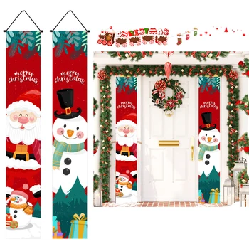 2022 Весела Коледа Декорации Окачени Картини За Декорация На Дома Висящи Играчки Коледна Украса Вечерни Окачени Флаг Подаръци