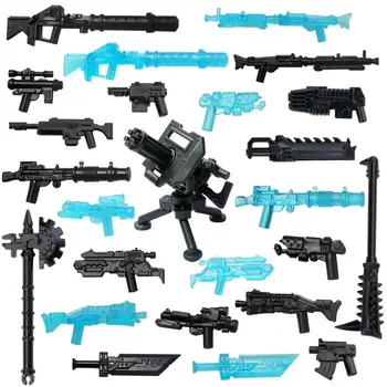 50 бр./лот Военен Армейски Градски Полицейски Пистолет Оръжие за 4 cm мини кукли MOC строителни блокове, тухли играчки за деца