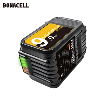 Bonacell DCB184 18 9.0 Ah Взаимозаменяеми Батерия Dewalt DCB200 DCB180 DCB181 DCB182 DCB183 DCB185 18v XR li-ion Батерия