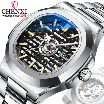 CHENXI Нови 2022 Мъжките Механични Часовници на Най-добрата Марка на Луксозни Напълно Стоманени Автоматични Часовници Спортни Водоустойчиви Часовници за Мъже relogio masculino