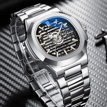 CHENXI Нови 2022 Мъжките Механични Часовници на Най-добрата Марка на Луксозни Напълно Стоманени Автоматични Часовници Спортни Водоустойчиви Часовници за Мъже relogio masculino Изображение 1
