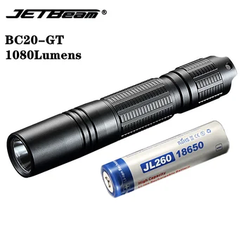 JETBEAM BC20-GT Фенерче, Акумулаторна батерия 1080LM Cree XP-L HI LED Опашката Магнит С акумулаторна батерия 8650 Преносим Spootlight