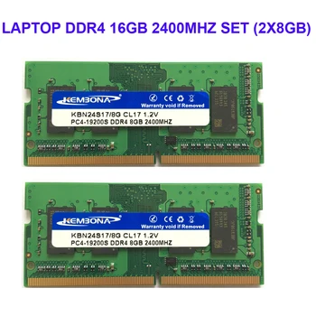 Kembona ЛАПТОП DDR4 16 GB КОМПЛЕКТ (2X8 GB) Оперативна Памет 2400 Mhz 2666 Mhz Memoria 260-пинов sodimm памет RAM Stick безплатна доставка