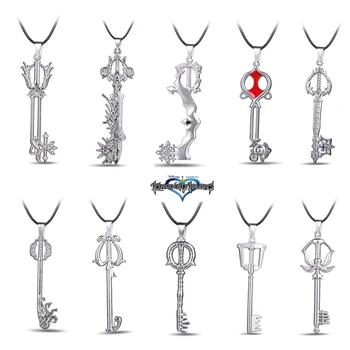 MS JEWELS Играта Kingdom Hearts Метален Ключодържател Висулка Колие Cosplay Бижута Подарък Аксесоари Изображение 0