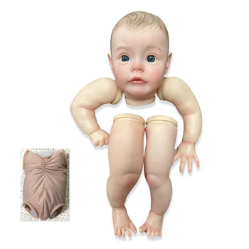 NPK 24 инча Вече Боядисани Части от Кукли Реборн Сю-сю е Буден Реалистична Детска 3D Картина с по-Видими Венами Тканевое Тяло в комплект