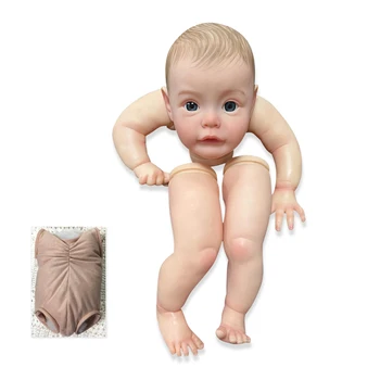NPK 24 инча Вече Боядисани Части от Кукли Реборн Сю-сю е Буден Реалистична Детска 3D Картина с по-Видими Венами Тканевое Тяло в комплект Изображение 1