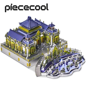 Piececool 3D Метален Пъзел-Креативна Играчка на Стария Летен Дворец, Модел Комплекти за Сглобяване, САМ Пъзел най-Добрите Подаръци