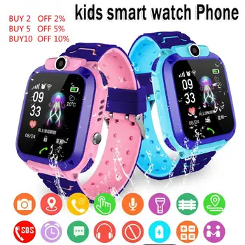 Q12 Детски Смарт Часовници SOS Телефон Часовници Smartwatch Детски Със Сим-Картата Снимка Водоустойчив IP67 A28 Q19 Подарък За IOS и Android Z5S W5