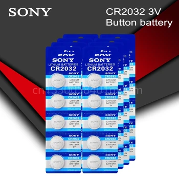 SONY Original Cr2032 Бутон Батерии 3V Монета Литиева Батерия за Часовник Дистанционно Управление, Калкулатор Cr2032 DL2032 ECR2032
