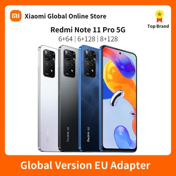 Xiaomi Redmi Note 11 Pro 5G Snapdragon 695 108 Mp Камера 67 W Турбо Зареждане 5000 mah Нов Смартфон на Глобалната версия