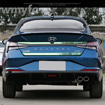 Аксесоари От Неръждаема Стомана, Идеални За Hyundai Elantra 2021 1 бр. Задната част на Капака на Багажника и Задната Врата Капака на Багажника Тапицерия Ръбове Формоване Ленти