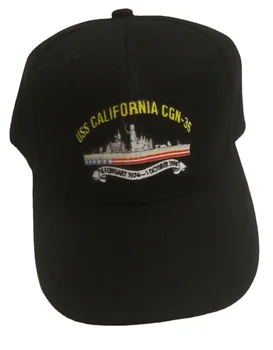 Бейзболна шапка с принтом USS CALIFORNIA CGN-36 Военен кораб на САЩ ШАПКА флот бейзболна шапка на Военно-морския флот