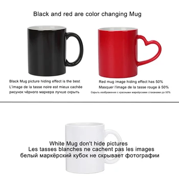 Директна доставка DIY Снимка, Магическа Чаша, с Променящ се цвят на поръчка вашата снимка на една чаена чаша, уникални Керамични чашата за кафе, най-добрият подарък за приятели Изображение 2