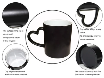 Директна доставка DIY Снимка, Магическа Чаша, с Променящ се цвят на поръчка вашата снимка на една чаена чаша, уникални Керамични чашата за кафе, най-добрият подарък за приятели Изображение 5
