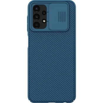 Калъф Nillkin За Samsung Galaxy A13 4G Бизнес Мода Слайд Капак за Защита на Камерата на личния живот на 3D Текстура е Задната Обвивка
