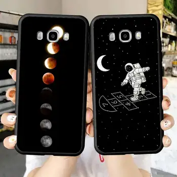 Луната Астронавт на Калъф за мобилен Телефон Samsung J 2 3 4 5 6 7 8 prime plus 2017 2018 2016 г. основната