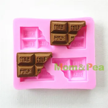 Мама и Грах 0640 Безплатна Доставка Счупени Шоколад във Формата На Силиконовата Форма на Украса на Тортата Скърпвам Торта 3D Мухъл