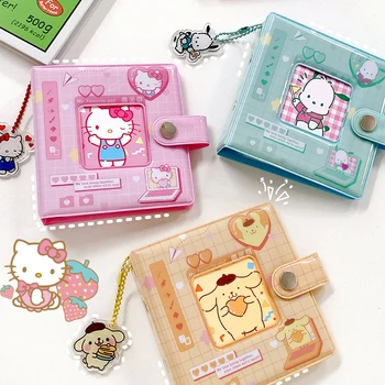 Нов Фотоалбум Kuromi Kawaii Аниме Рисунка На Sanrio Здравей Kittys My Melody Cinnamoroll Папка За Съхранение На Снимки Играчки За Момичета Подаръци
