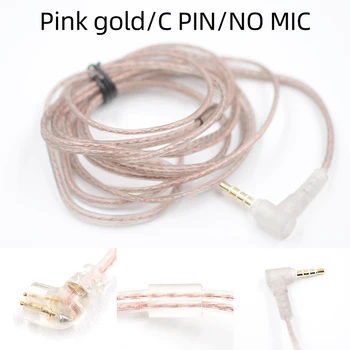 Нови слушалки KZ ZST ZSN ZS10 pro ZS3 ZS6 AS16 AS12 ZSN Pro С кабел за микрофон 2-пинов кабел за обновяване на тел слушалки с микрофон