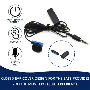 Слот за слушалки Джойстик Контролер за Подмяна слушалки На Sony За PS4 За PlayStation 4 С Микрофон С щипка За слушалки