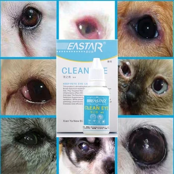 Универсални очни капки за котки и кучета 35 мл капки за очи за домашни любимци за премахване на сълзите на катаракта очни екскременти котешки и кучешки капки за очи Изображение 0