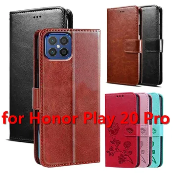Флип-надолу Капачката, за Huawei Honor Play 20 Pro Калъф за Телефон Защитен Калъф Funda Калъф за Честта Play20 Pro Чантата си Кожена Чанта-за Награда