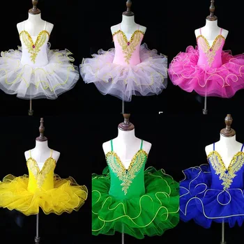 Цветове, професионално балетное рокля-пакетче, танцов костюм за момичета, детски Представа, балерини, пакетче, детско Карнавальное рокля за джаз танци