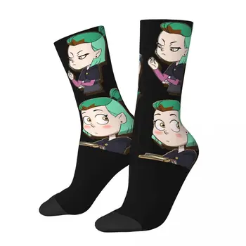 Честит Забавни Мъжки Чорапи Amity Реколта Harajuku Бухал Къща Хип-Хоп Новост, Безшевни Екипажа Луд Чорап Подарък С Принтом